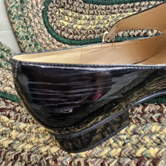 Nine West Nyessa Black Patent Pointed Toe Oxford-Size 8M - Picture 6 of 8